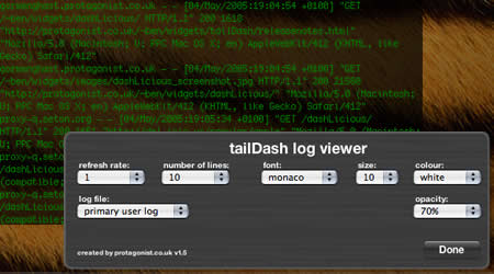 tailDash screenshot